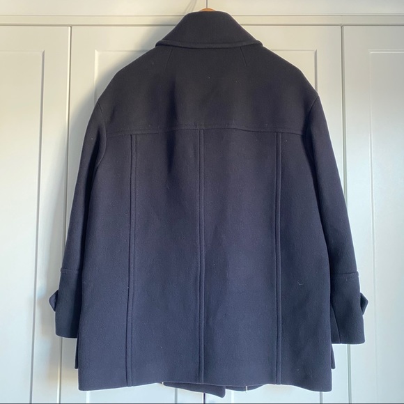 NWT Massimo Dutti Peacoat in Navy Blue - Picture 2 of 7